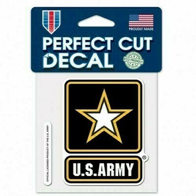 US Army 4 US Army 4" x 4" Perfect Cut Color Decal
