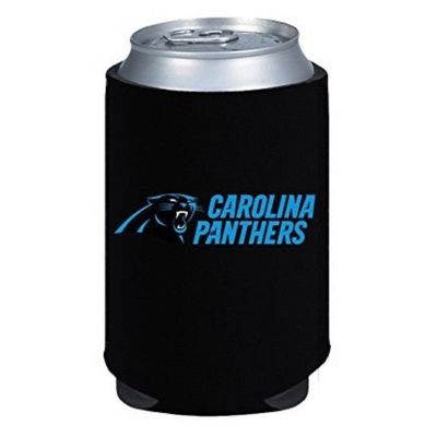 Carolina Panthers Black 12 Ounce Can Cooler Koozie Carolina Panthers Black 12 Ounce Can Cooler Koozie
