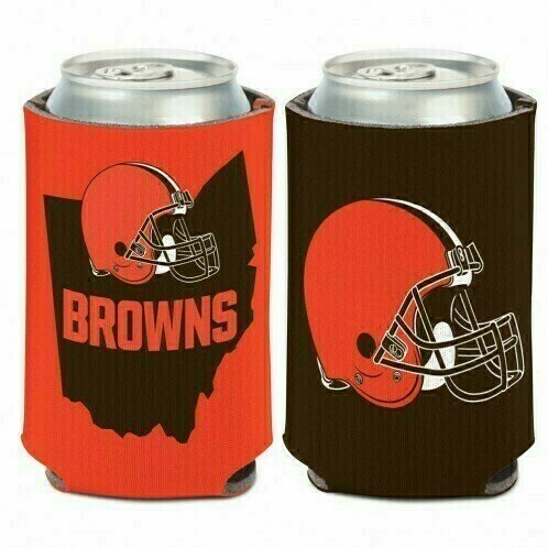 Cleveland Browns State 12 Ounce Can Cooler Koozie Cleveland Browns State 12 Ounce Can Cooler Koozie