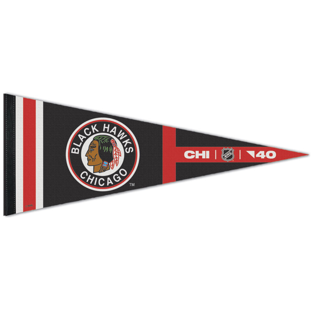 Chicago Blackhawks 12 Chicago Blackhawks 12" x 30" Premium Pennant
