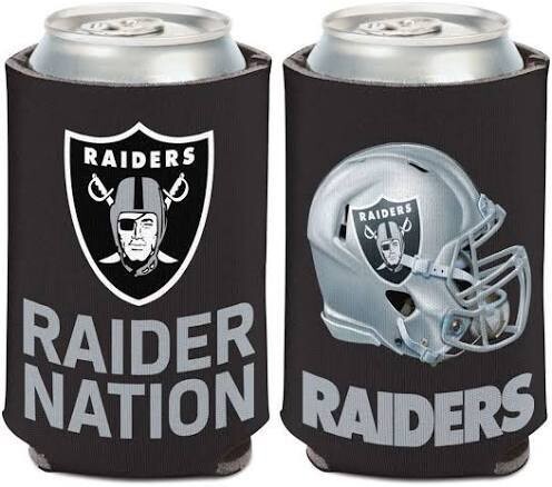 Las Vegas Raiders “Raider Nation” 12 Ounce Can Cooler Koozie Las Vegas Raiders “Raider Nation” 12 Ounce Can Cooler Koozie