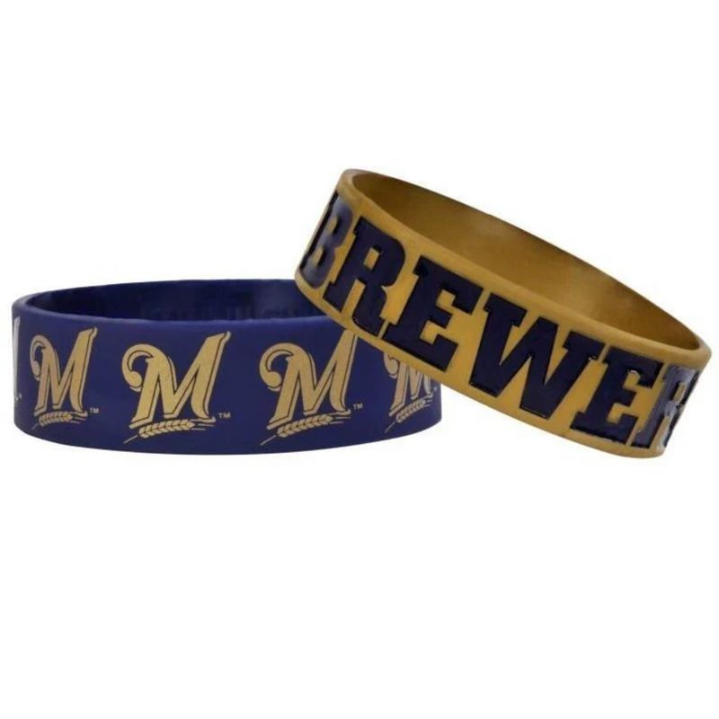 Milwaukee Brewers Rubber Bulk Wrist Bands Milwaukee Brewers Rubber Bulk Wrist Bands