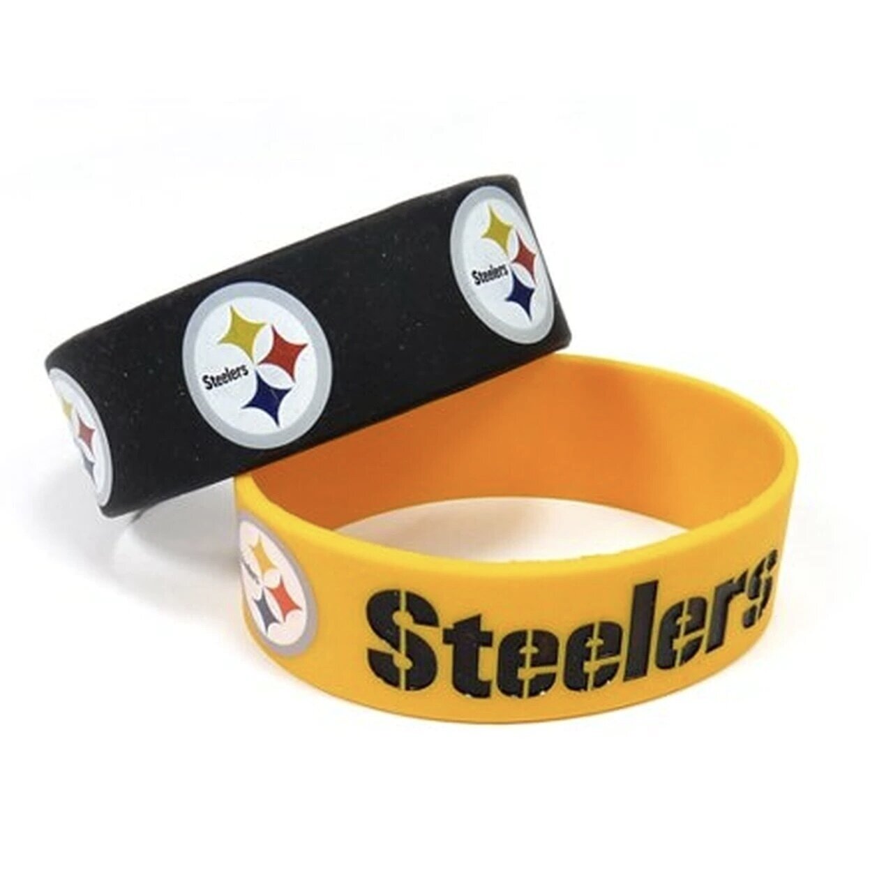 Pittsburgh Steelers Rubber Bulk Wrist Bands Pittsburgh Steelers Rubber Bulk Wrist Bands