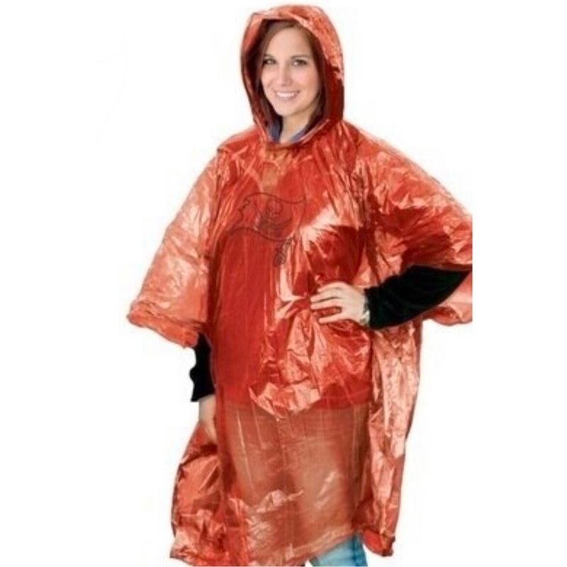 Tampa Bay Buccaneers Adult Rain Poncho