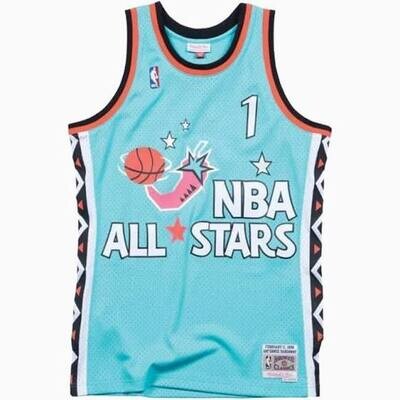 Orlando Magic Anfernee Hardaway 1996 Men's East All Star Teal Mitchell & Ness Swingman Orlando Magic Anfernee Hardaway 1996 Men's East All Star Teal Mitchell & Ness Swingman