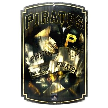 Pittsburgh Pirates Cooperstown 11"x 17" Wooden Sign