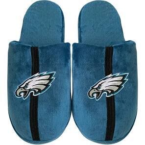 Philadelphia Eagles Men's Striped Slippers Philadelphia Eagles Men's Striped Slippers