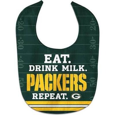 Green Bay Packers Repeat All Pro Baby Bib Green Bay Packers Repeat All Pro Baby Bib