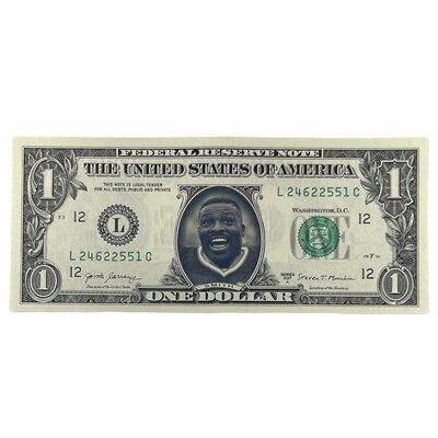 Bruce Smith Famous Face Dollar Bill