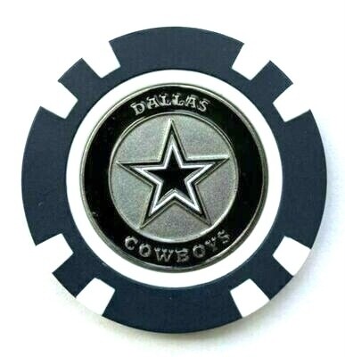Dallas Cowboys Golf Ball Marker Poker Chip Dallas Cowboys Golf Ball Marker Poker Chip