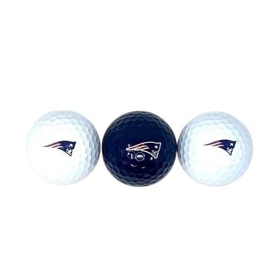 New England Patriots Set of 3 Golf Balls