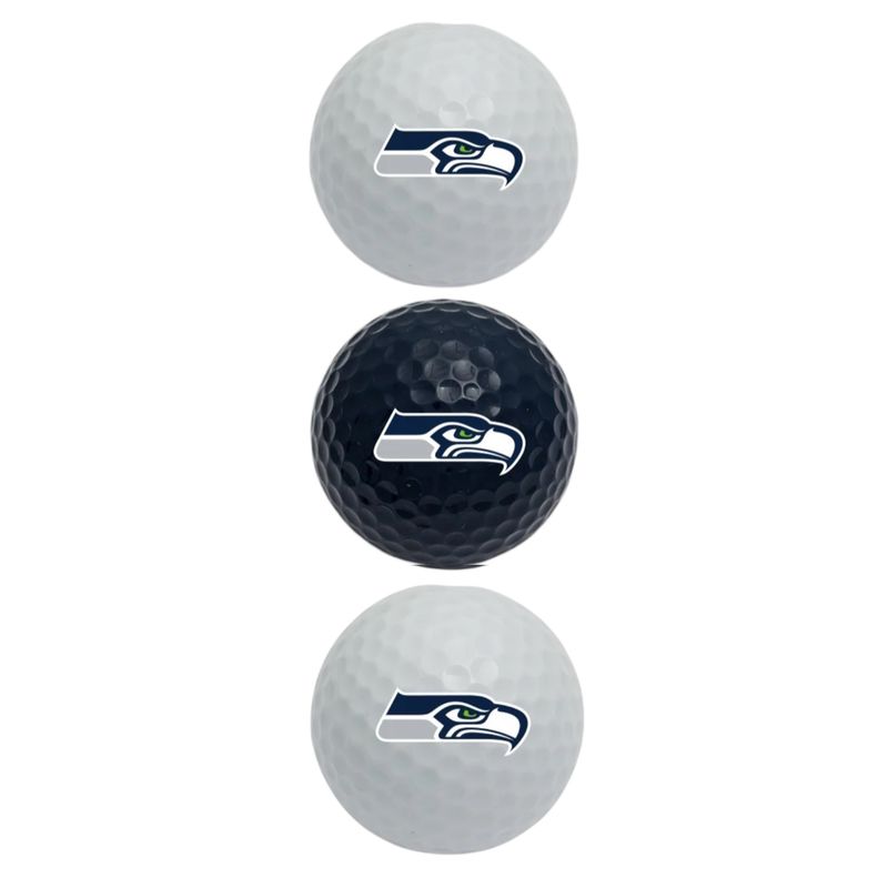 Seattle Seahawks Set of 3 Golf Balls