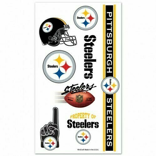 Pittsburgh Steelers Face-Cals Sheet Temporary Tattoos Pittsburgh Steelers Face-Cals Sheet Temporary Tattoos
