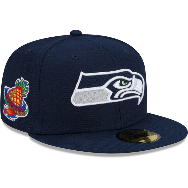 Seattle Seahawks Men’s New Era NFL Pro Bowl 1998 Patch 59Fifty Fitted Hat