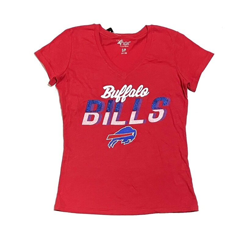 Buffalo Bills Women's 4Her V-Neck T-Shirt Buffalo Bills Women's 4Her V-Neck T-Shirt