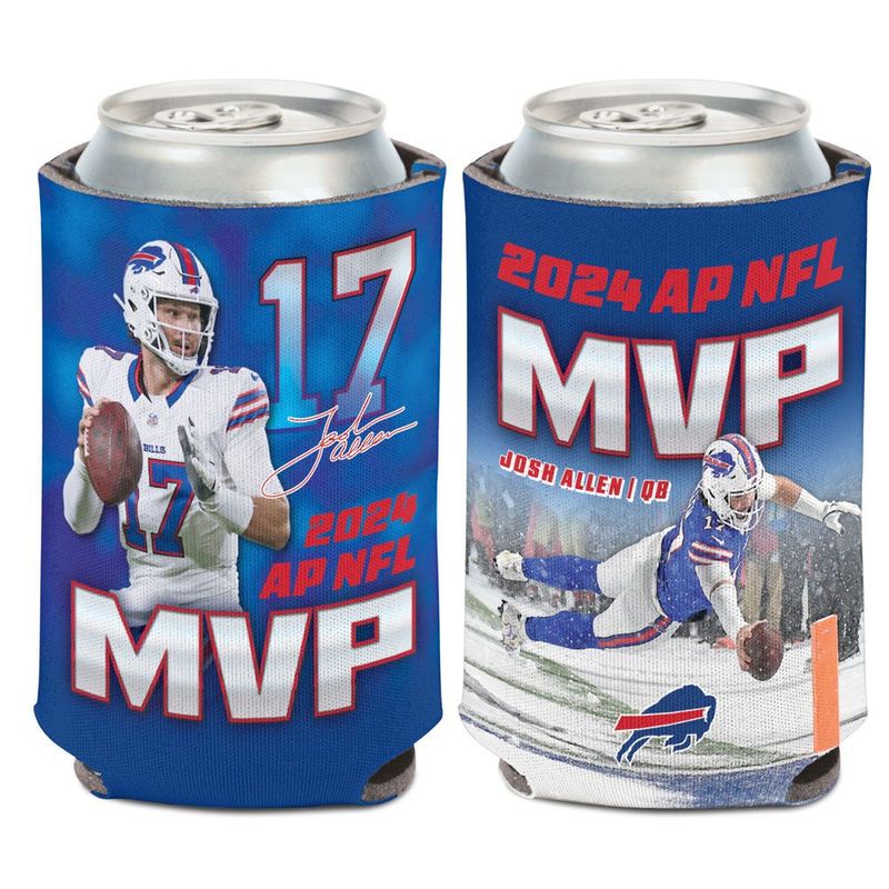 Buffalo Bills Josh Allen 2024 MVP 12 Ounce Can Cooler Koozie Buffalo Bills Josh Allen 2024 MVP 12 Ounce Can Cooler Koozie