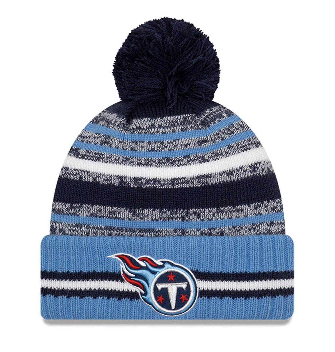 Tennessee Titans Men’s New Era NFL Sport Pom Cuffed Knit Hat Tennessee Titans Men’s New Era NFL Sport Pom Cuffed Knit Hat