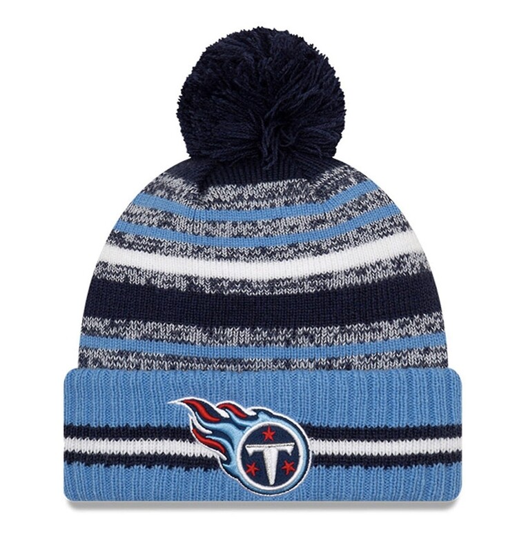 Tennessee Titans Men’s New Era NFL Sport Pom Cuffed Knit Hat Tennessee Titans Men’s New Era NFL Sport Pom Cuffed Knit Hat