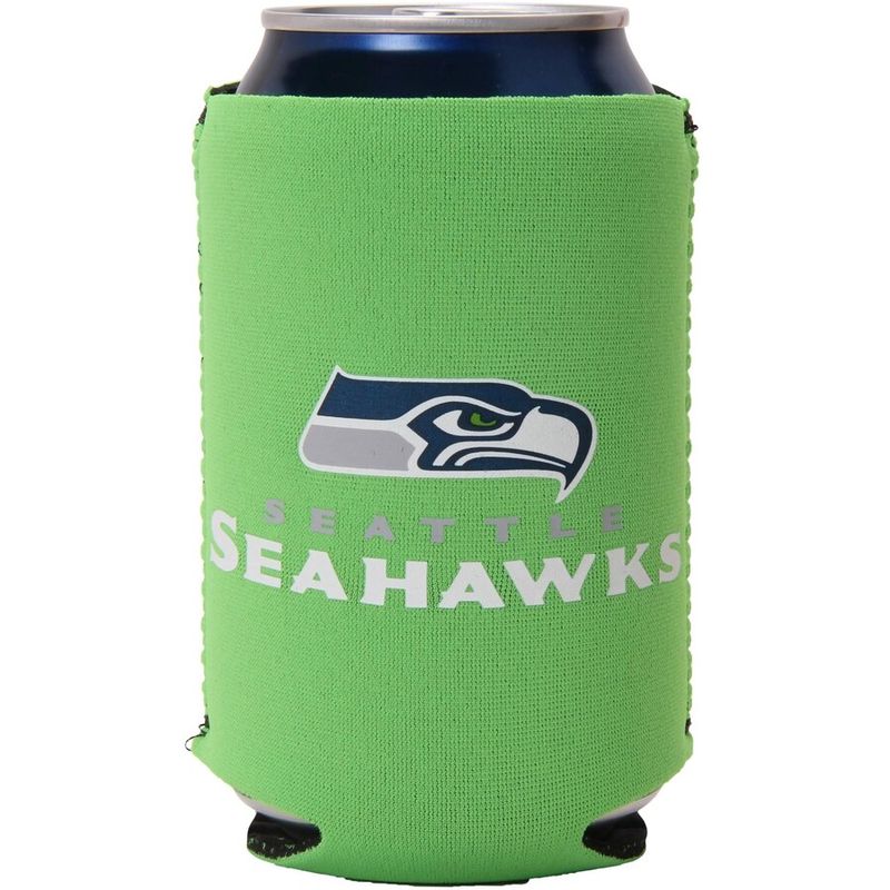 Seattle Seahawks Neon 12 Ounce Can Cooler Koozie