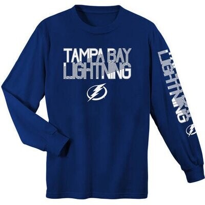 Tampa Bay Lightning Kids Blue NHL Long Sleeve Shirt Tampa Bay Lightning Kids Blue NHL Long Sleeve Shirt