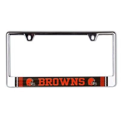 Cleveland Browns Chrome Metal License Plate Frame Cleveland Browns Chrome Metal License Plate Frame