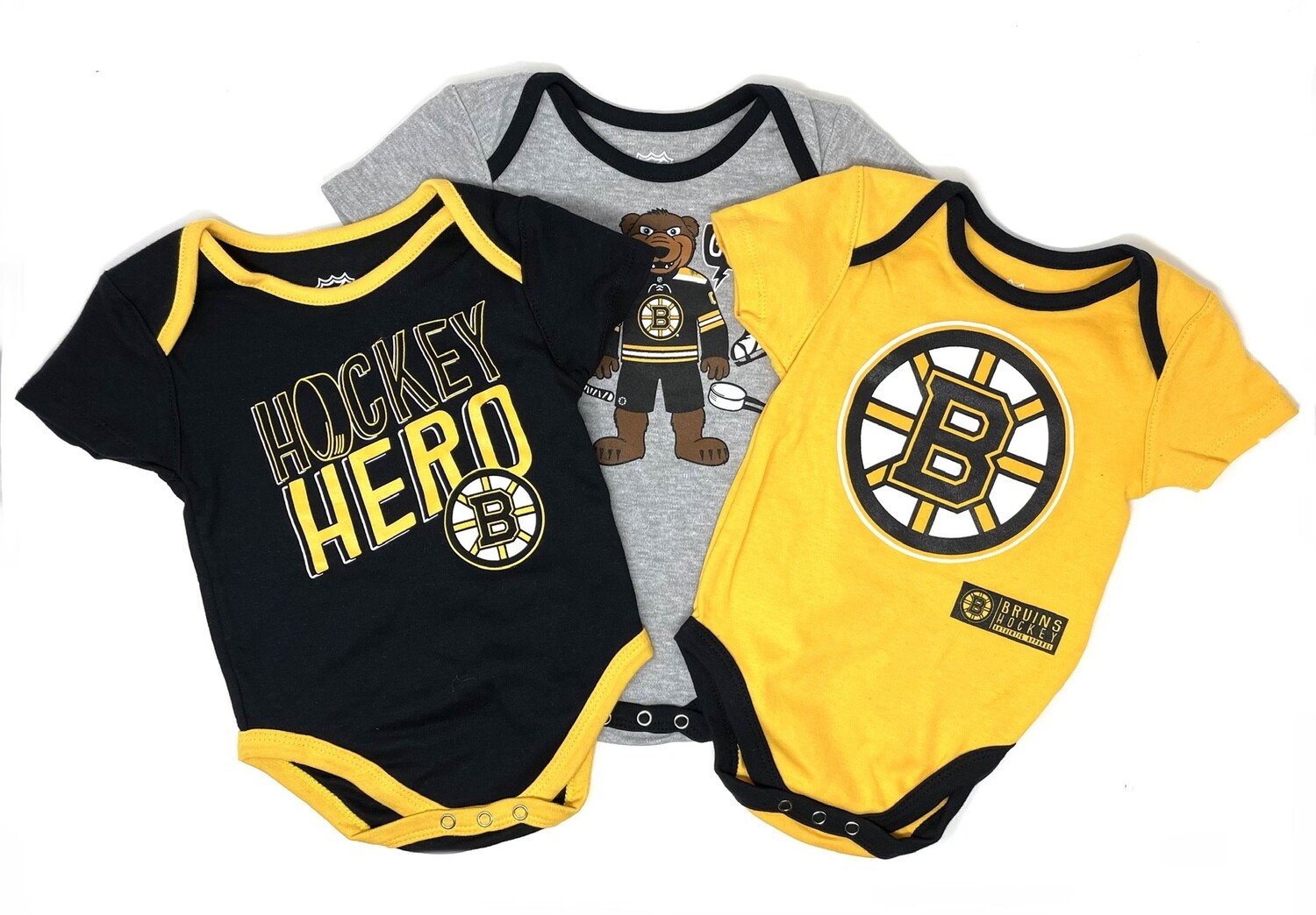 Boston Bruins Gerber Baby 3 pc. Short Sleeve Onesie