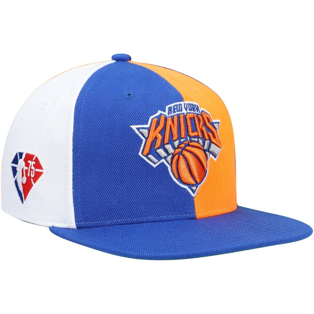 New York Knicks Men’s Mitchell & Ness Blue NBA 75th Anniversary What the? Snapback Hat