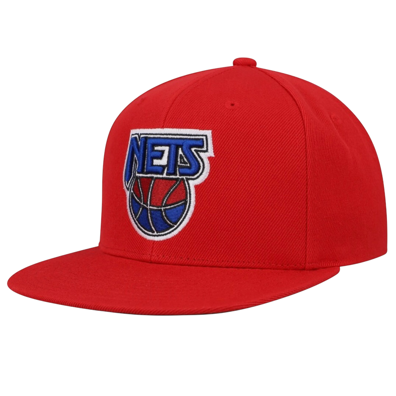 New Jersey Nets Men’s Red Mitchell & Ness NBA Core Basic Snapback Hat New Jersey Nets Men’s Red Mitchell & Ness NBA Core Basic Snapback Hat