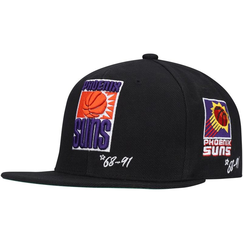 Phoenix Suns Men’s Mitchell & Ness Black Hardwood Classics Timeline Fitted Hat