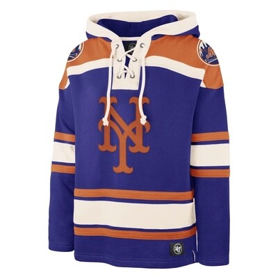 New York Mets Men’s 47 Lacer V-Neck Pullover Hoodie