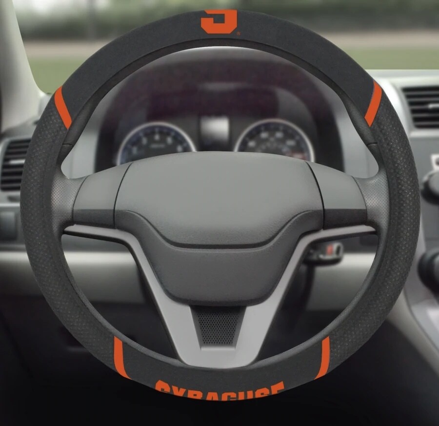 Syracuse Orange Embroidered Car Steering Wheel Cover
