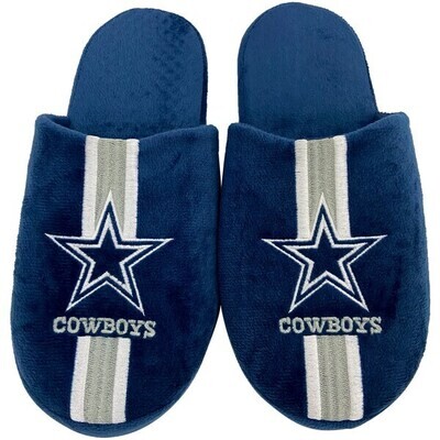 Dallas Cowboys Striped Men's Slippers