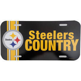 Pittsburgh Steelers Country Plastic License Plate Pittsburgh Steelers Country Plastic License Plate