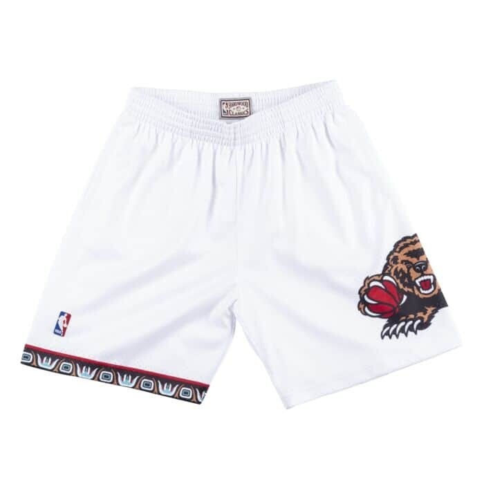 Memphis Grizzlies 98-99 Men's White Mitchell & Ness Swingman Shorts Memphis Grizzlies 98-99 Men's White Mitchell & Ness Swingman Shorts