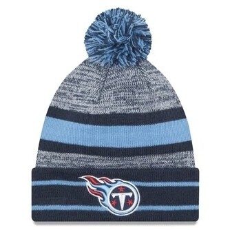 Tennessee Titans Men’s New Era Sport Pom Cuffed Knit Hat Tennessee Titans Men’s New Era Sport Pom Cuffed Knit Hat