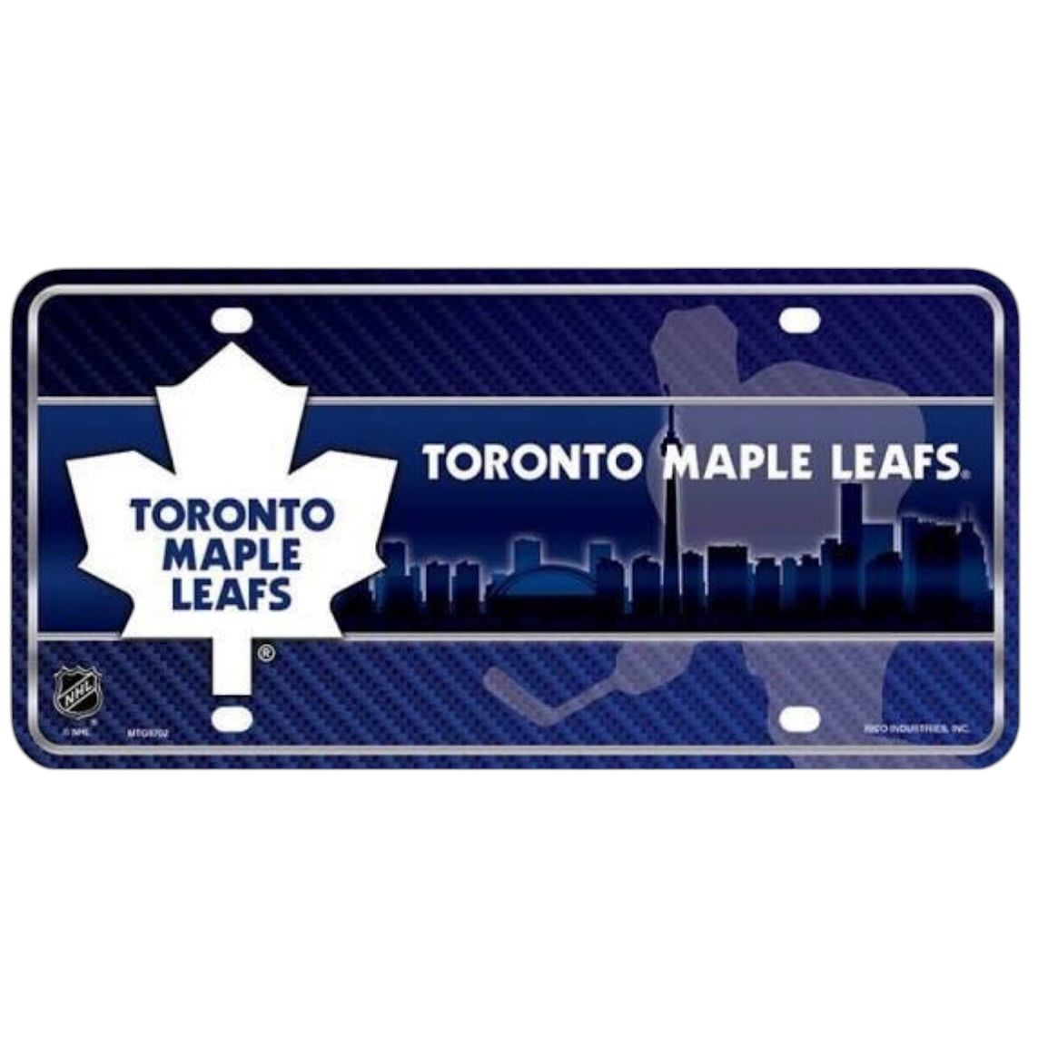 Toronto Maple Leafs Lightweight Metal License Plate