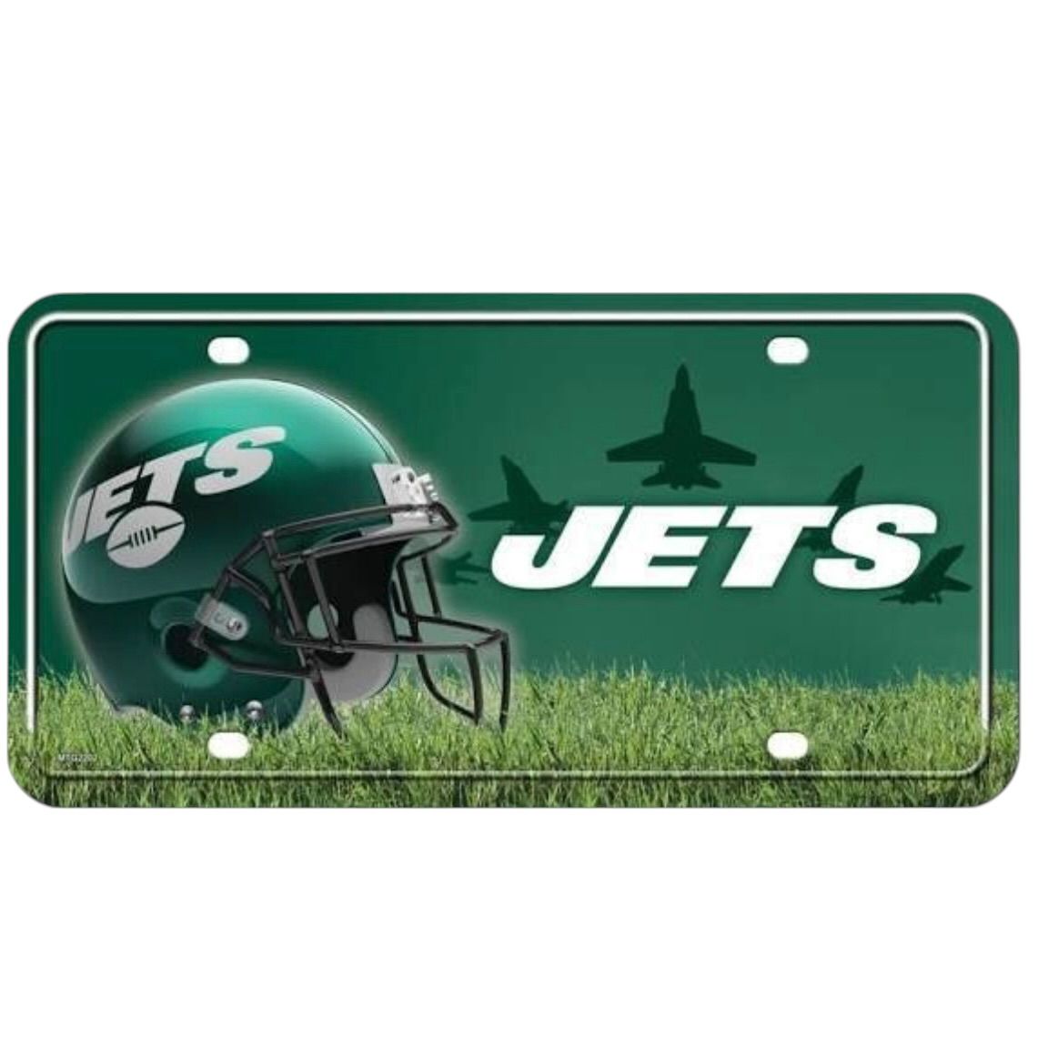 New York Jets Lightweight Metal License Plate