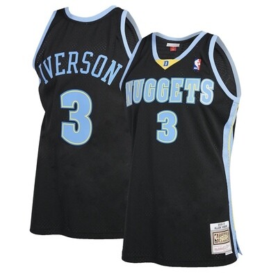 Denver Nuggets Allen Iverson 2006-07 Men's Black Mitchell & Ness Reload Swingman Jersey Denver Nuggets Allen Iverson 2006-07 Men's Black Mitchell & Ness Reload Swingman Jersey