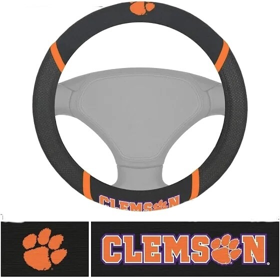 Clemson Tigers Embroidered Car Steering Wheel Cover