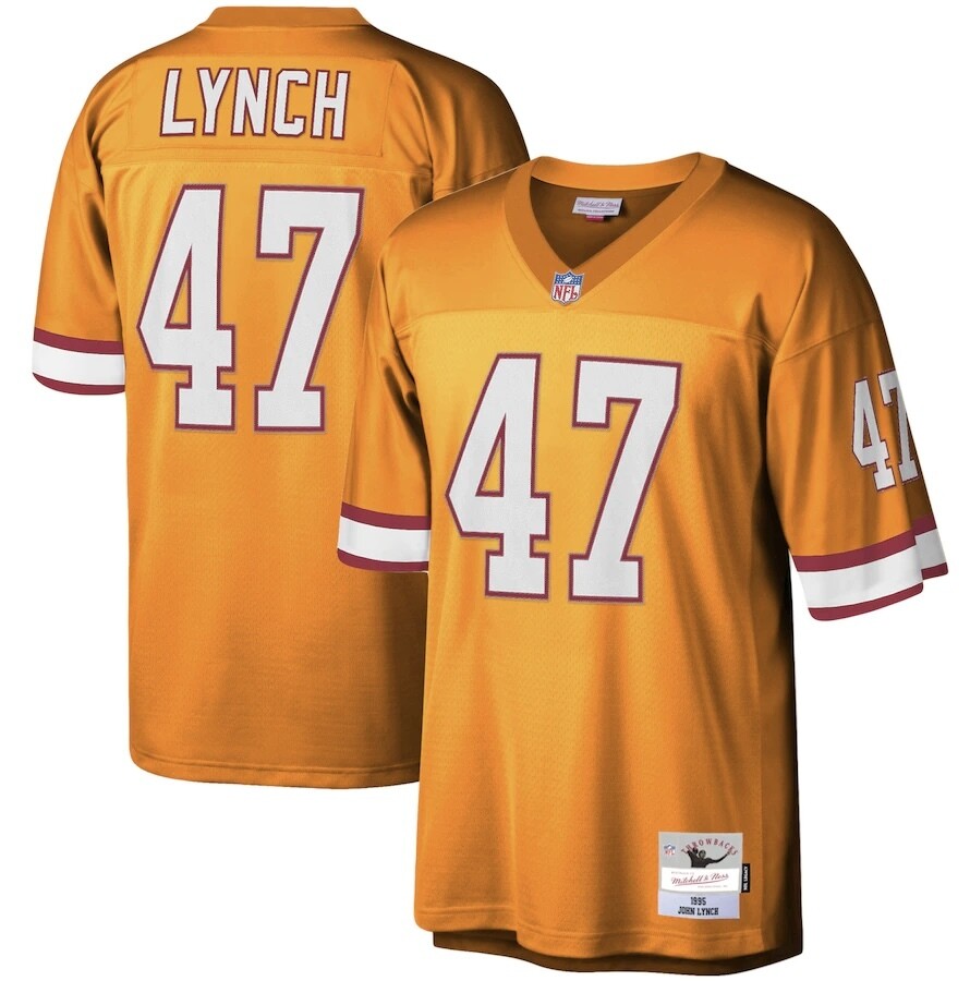 Tampa Bay Buccaneers John Lynch 1995 Creamsicle Mitchell & Ness Men's Legacy Jersey Tampa Bay Buccaneers John Lynch 1995 Creamsicle Mitchell & Ness Men's Legacy Jersey