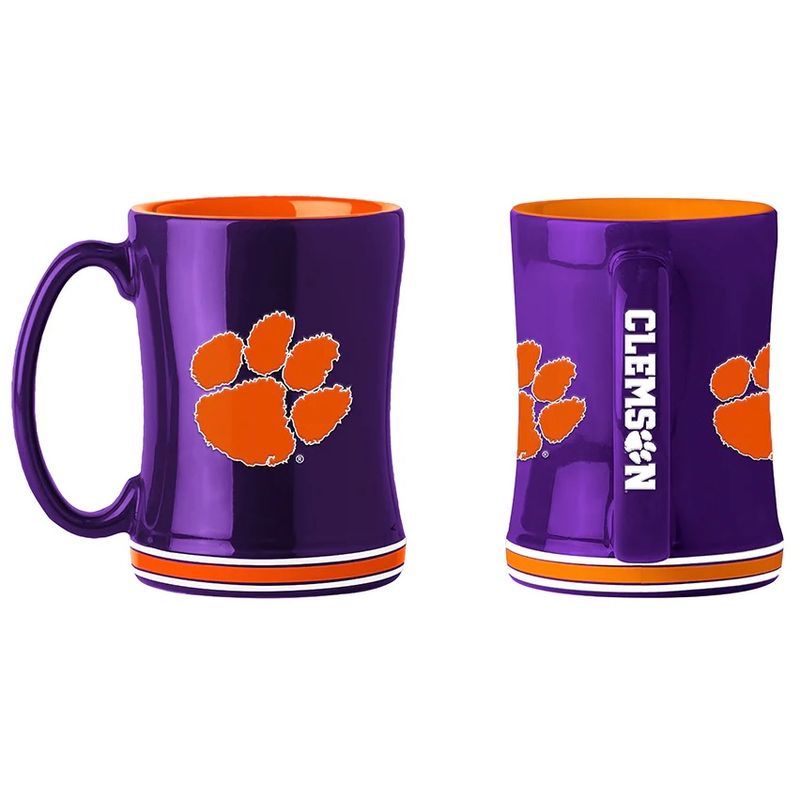 Clemson Tigers 14oz Relief Coffee Mug Clemson Tigers 14oz Relief Coffee Mug