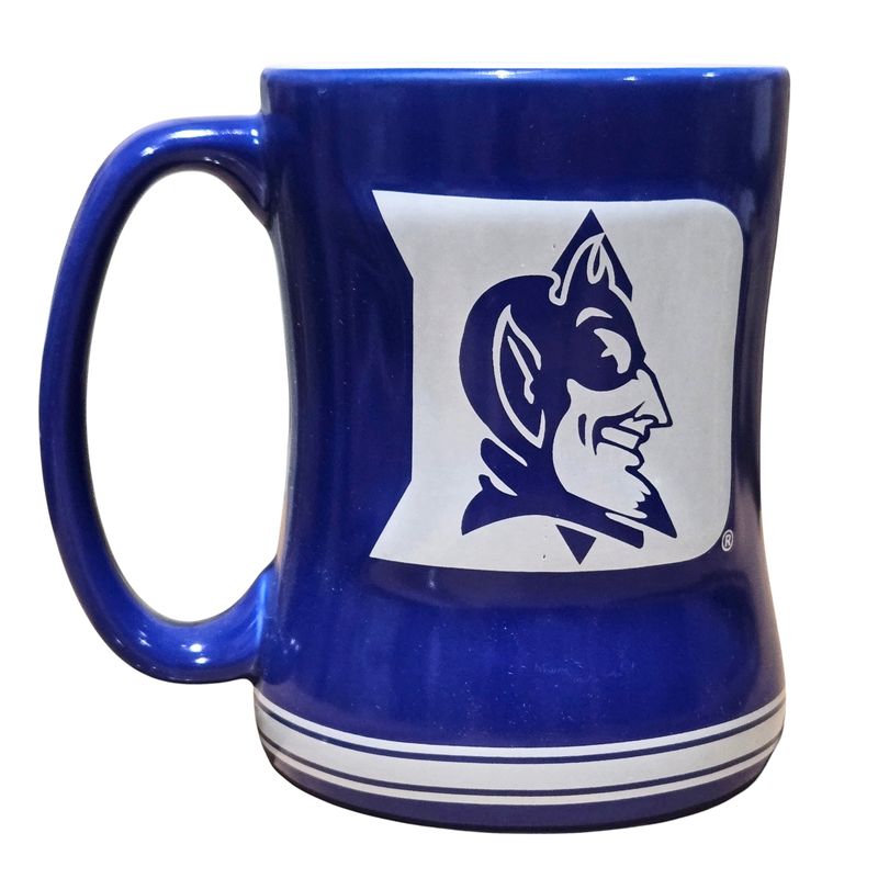 Duke Blue Devils 14oz Relief Coffee Mug Duke Blue Devils 14oz Relief Coffee Mug