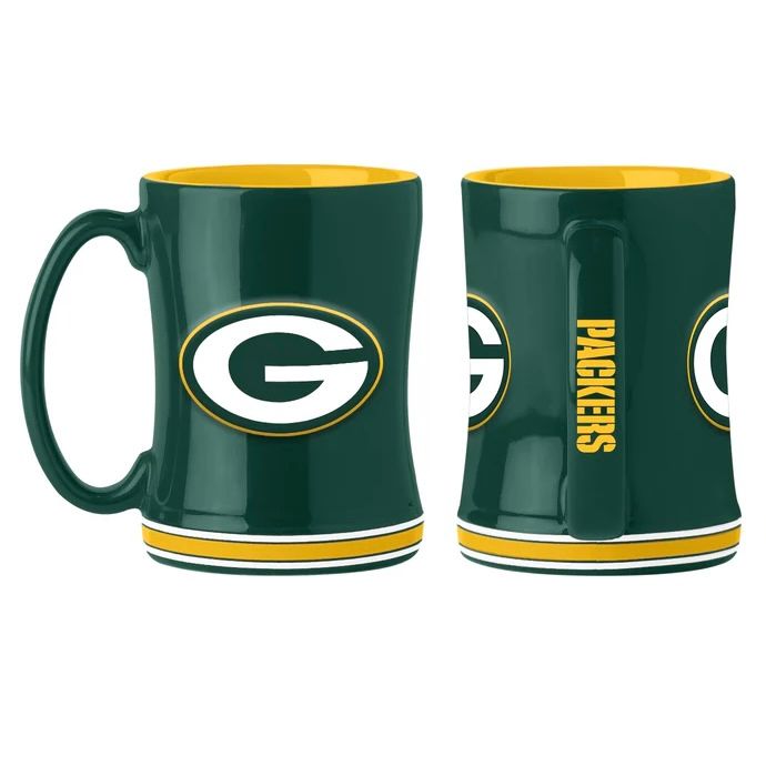 Green Bay Packers 14oz Relief Coffee Mug