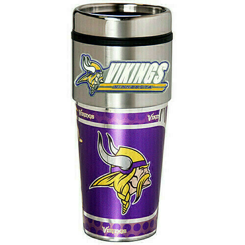 Minnesota Vikings 16oz Travel Tumbler