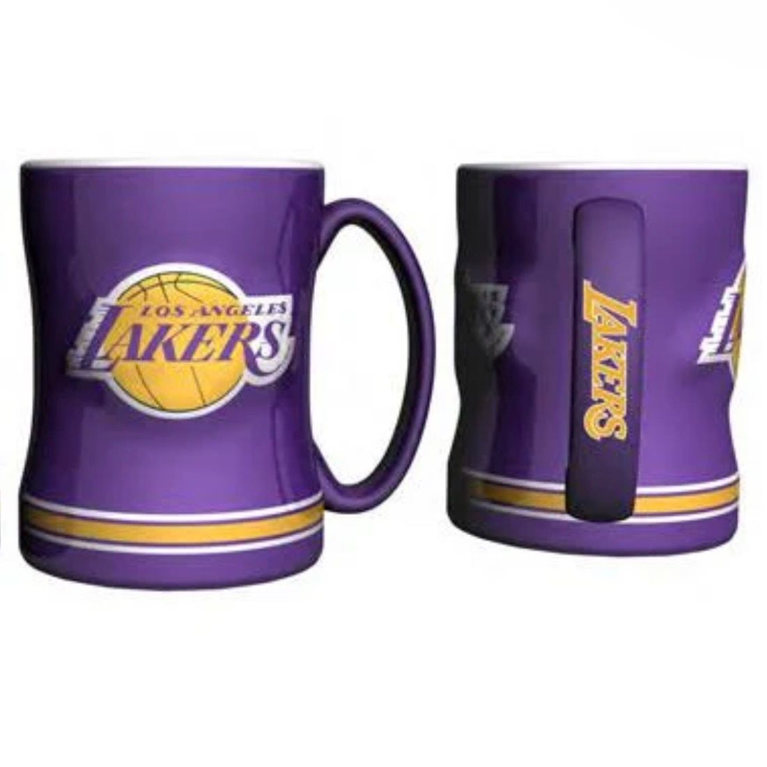 Los Angeles Lakers 14oz Relief Coffee Mug Los Angeles Lakers 14oz Relief Coffee Mug