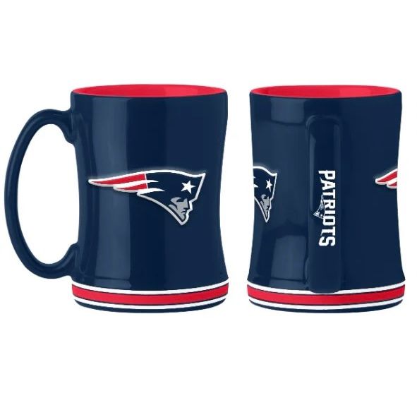 New England Patriots 14oz Relief Coffee Mug