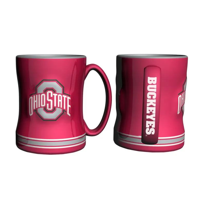 Ohio State Buckeyes 14oz Relief Coffee Mug Ohio State Buckeyes 14oz Relief Coffee Mug