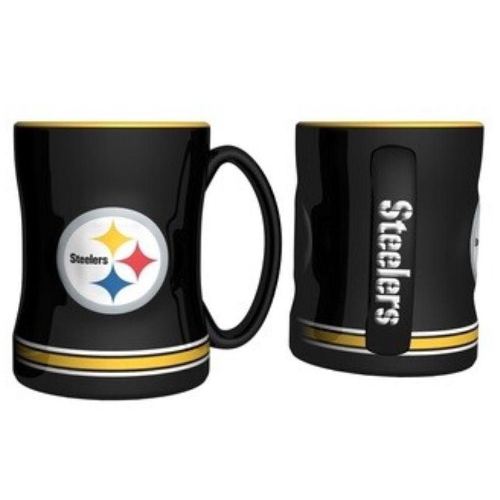 Pittsburgh Steelers 14oz Relief Coffee Mug Pittsburgh Steelers 14oz Relief Coffee Mug