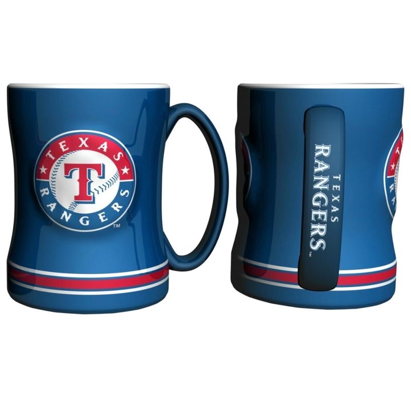 Texas Rangers 14oz Relief Coffee Mug Texas Rangers 14oz Relief Coffee Mug