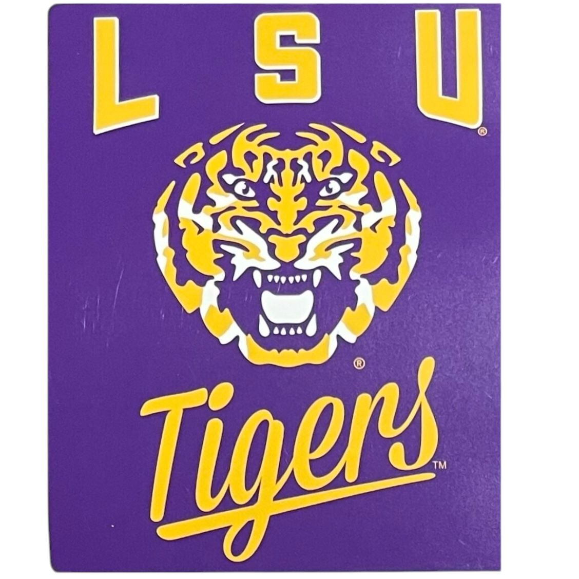LSU Tigers 50" x 60" Plush Raschel Blanket